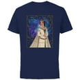 thumbnail image 1 of Disney Wish Queen Amaya of Rosas Storybook Art - Short Sleeve Cotton T-Shirt for Adults - Customized-Navy, 1 of 5