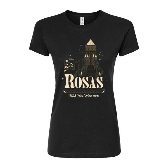 Disney Wish - Rosas Wish You Were Here - Juniors Fitted Graphic T-Shirt
