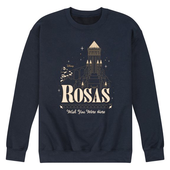 Disney Wish - Rosas Wish You Were Here - Men's Crew Neck Fleece Pullover