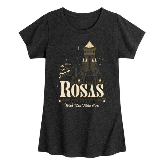 Disney Wish - Rosas Wish You Were Here - Toddler & Youth Girls Short Sleeve Graphic T-Shirt
