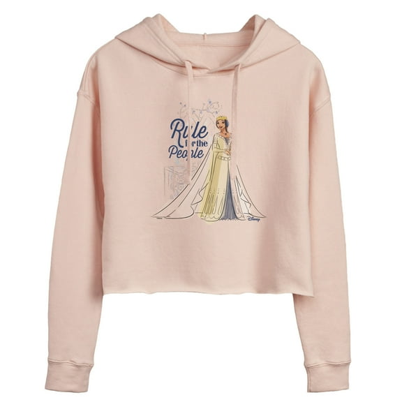 Disney Wish - Rule For The People - Juniors Cropped Pullover Hoodie