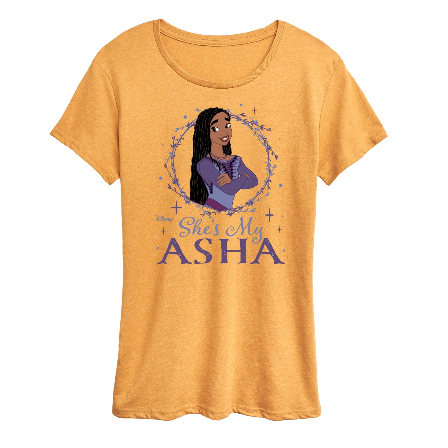 Asha Graphics Disney Wish - She's My Asha - Women's Short Sleeve Graphic T-Shirt ...