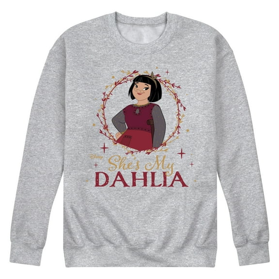 Disney Wish - She's My Dahlia - Men's Crew Neck Fleece Pullover