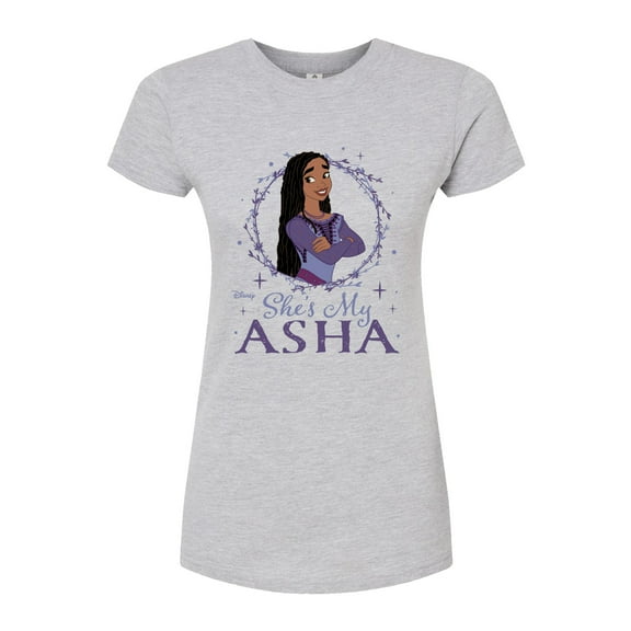 Disney Wish - Shes My Asha - Juniors Fitted Graphic T-Shirt