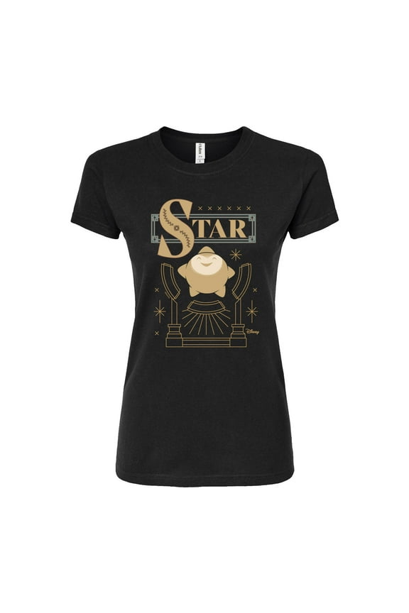 Wish - Star Badge  - Juniors Fitted Graphic T-Shirt