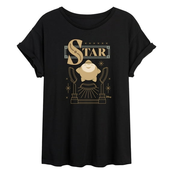 Disney Wish - Star Badge  - Juniors Ideal Flowy Muscle T-Shirt