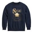 thumbnail image 1 of Disney Wish - Star Badge  - Toddler & Youth Crewneck Fleece Sweatshirt, 1 of 5