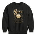 thumbnail image 1 of Disney Wish - Star Badge  - Toddler & Youth Crewneck Fleece Sweatshirt, 1 of 5