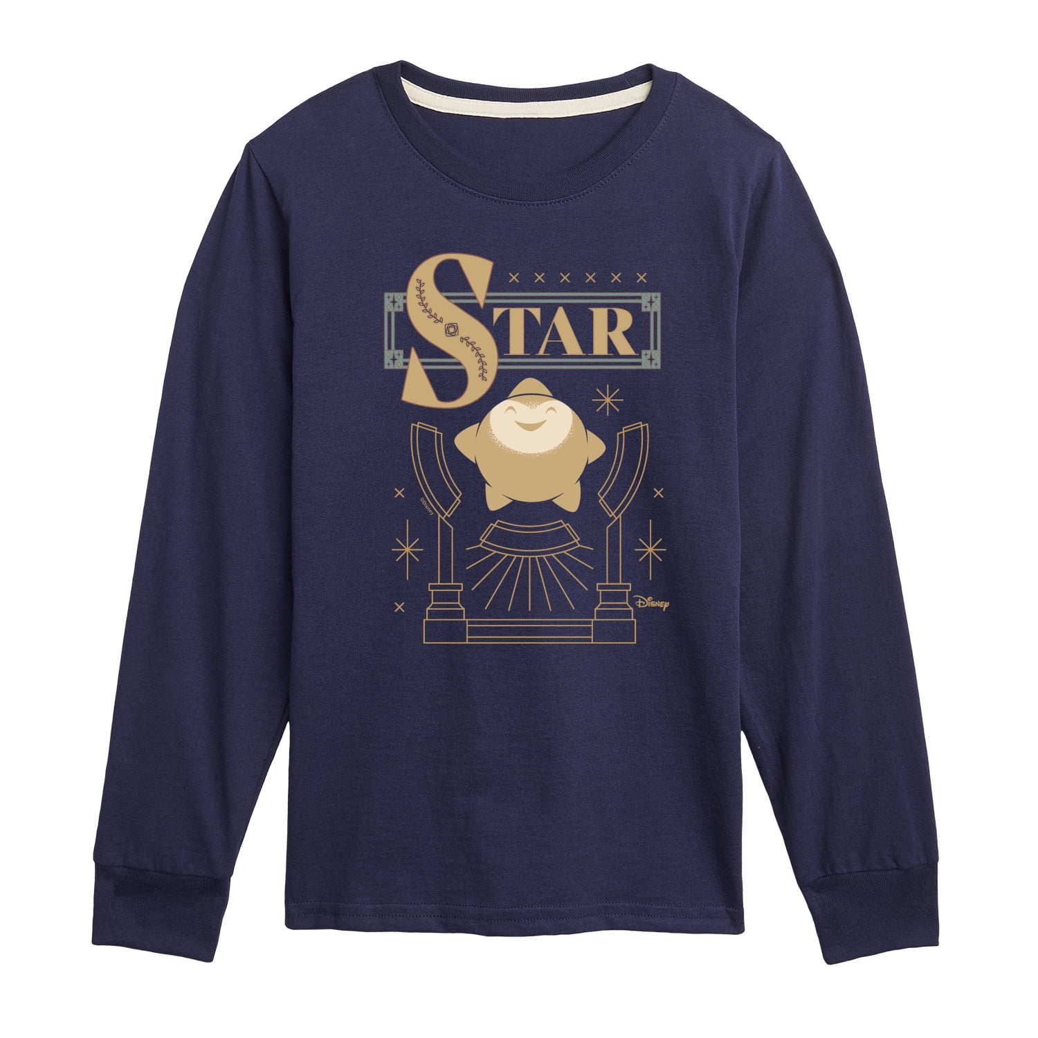 Disney Wish - Star Badge - Toddler & Youth Long Sleeve Graphic T-Shirt ...