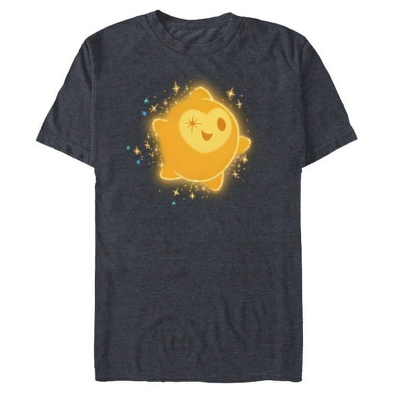 Disney Wish Star Eye Wink - Short Sleeve Blended T-Shirt for Adults - Customized-Navy Heather