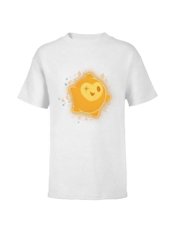 Wish Star Eye Wink - Short Sleeve T-Shirt for Kids - Customized-White