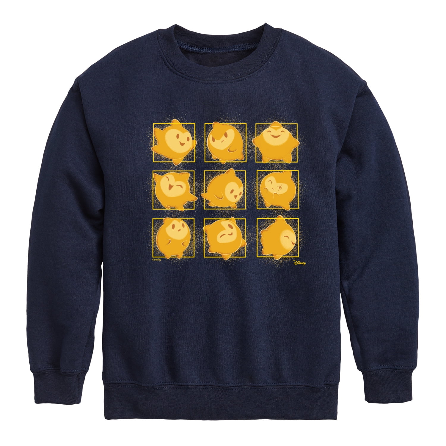 Disney Wish - Star Face Grid - Toddler & Youth Crewneck Fleece ...