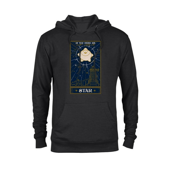 Disney Wish Star Rosas If You Need Me Just Look Up - Pullover Hoodie for Adults - Customized-Black