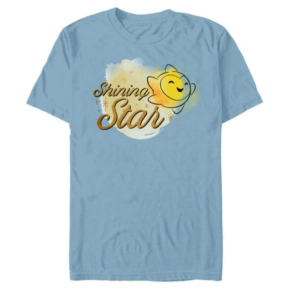 Disney Wish Star “Shining Star” - Short Sleeve Blended T-Shirt for Adults - Customized-Ocean Blue