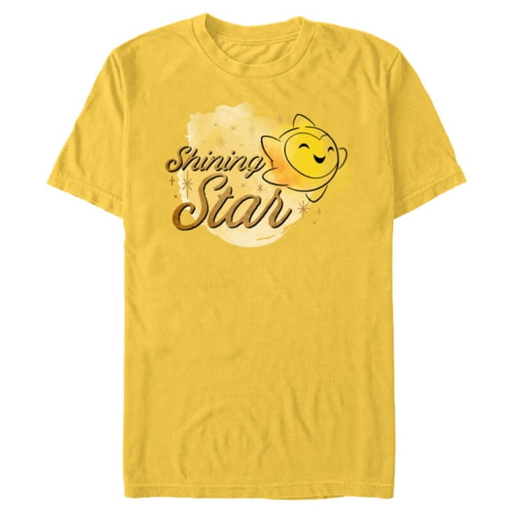 Disney Wish Star “Shining Star” - Short Sleeve Blended T-Shirt for Adults - Customized-Yellow