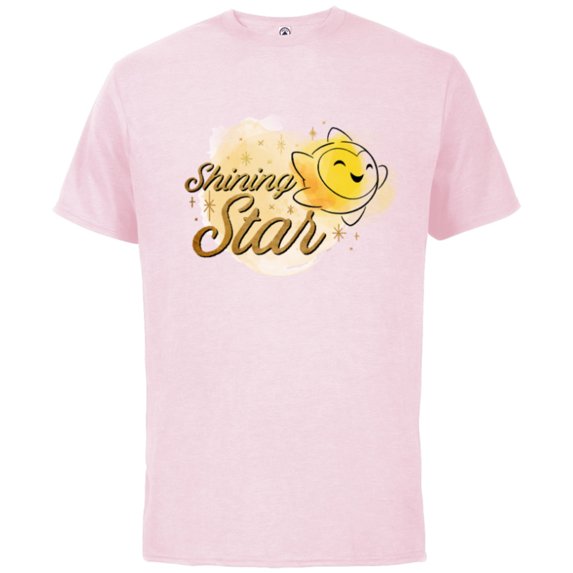 Disney Wish Star “Shining Star” - Short Sleeve Cotton T-Shirt for Adults - Customized-Soft Pink
