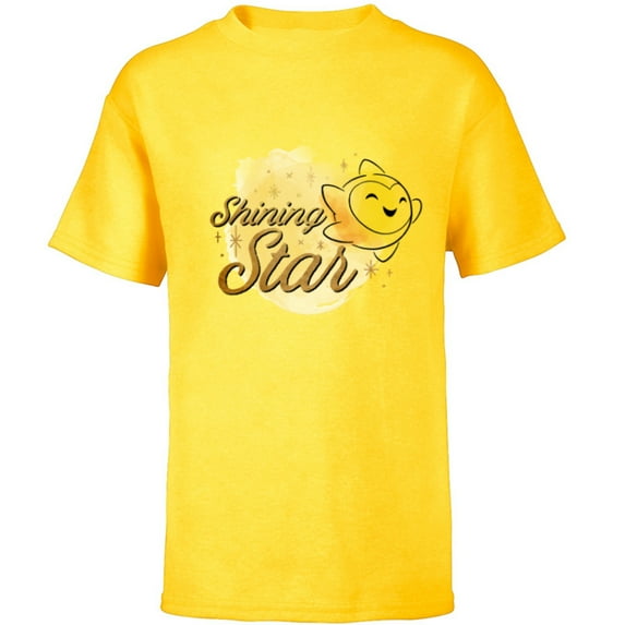 Disney Wish Star “Shining Star” - Short Sleeve T-Shirt for Kids - Customized-Yellow