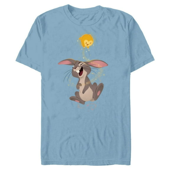 Disney Wish Star and Bunny Magic Happens - Short Sleeve Blended T-Shirt for Adults - Customized-Ocean Blue