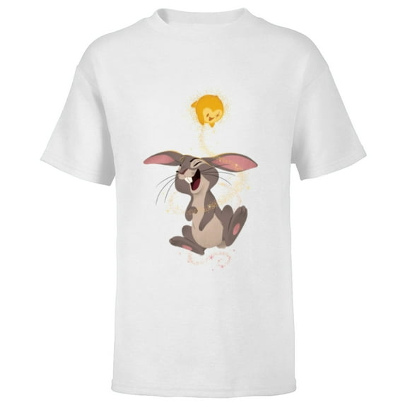 Disney Wish Star and Bunny Magic Happens - Short Sleeve T-Shirt for Kids - Customized-White