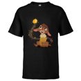 thumbnail image 1 of Disney Wish Star and Valentino Magical Friends - Short Sleeve T-Shirt for Kids - Customized-Black, 1 of 5