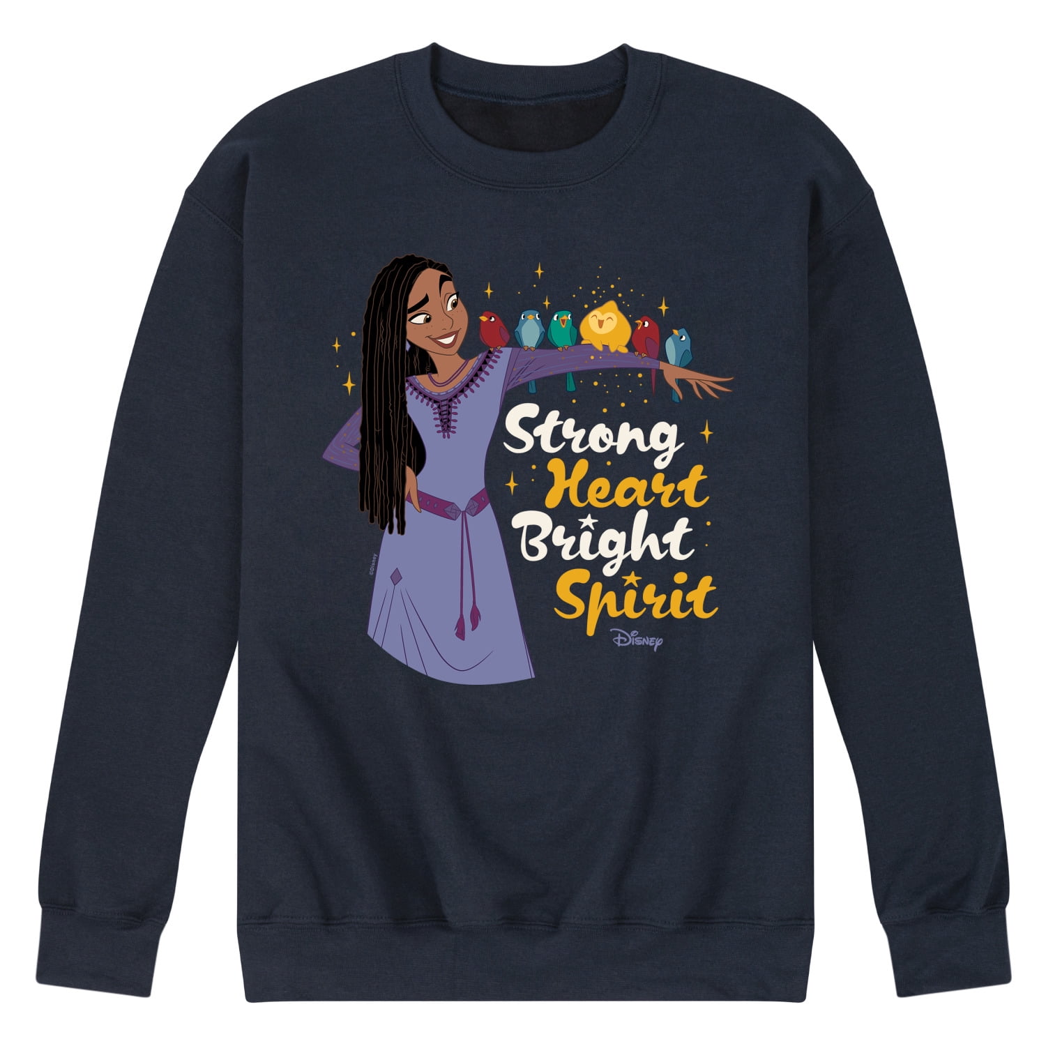 Disney Wish - Strong Heart Bright Spirit - Men's Crew Neck Fleece ...