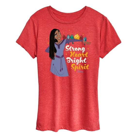 Disney Wish - Strong Heart Bright Spirit - Women's Short Sleeve Graphic T-Shirt