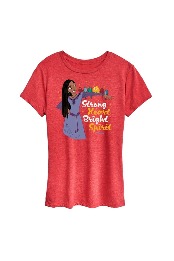 Wish - Strong Heart Bright Spirit - Women's Short Sleeve Graphic T-Shirt