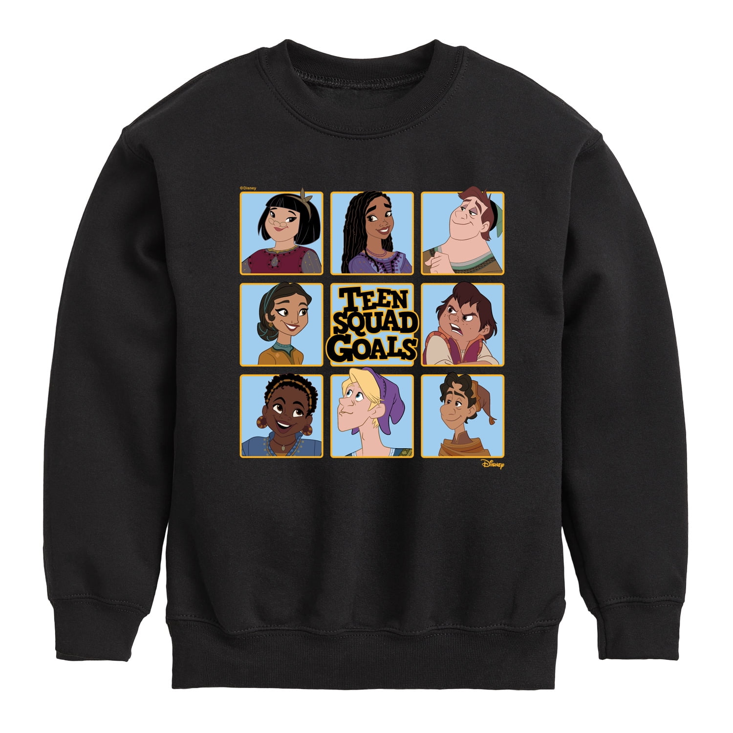 Disney Wish - Teen Squad Goals Grid - Toddler & Youth Crewneck Fleece ...