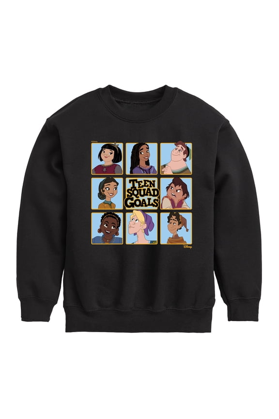 Wish - Teen Squad Goals Grid - Toddler & Youth Crewneck Fleece Sweatshirt
