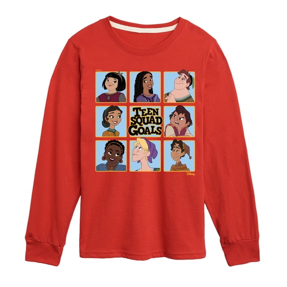 Disney Wish - Teen Squad Goals Grid - Toddler & Youth Long Sleeve Graphic T-Shirt