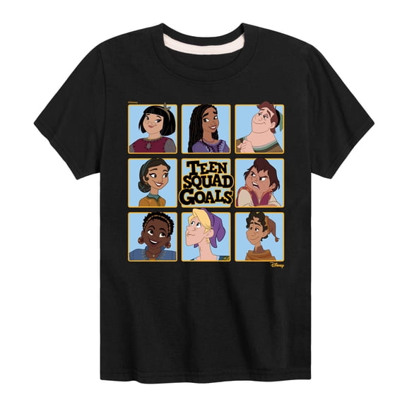 Disney Wish - Teen Squad Goals Grid - Toddler & Youth Short Sleeve Graphic T-Shirt