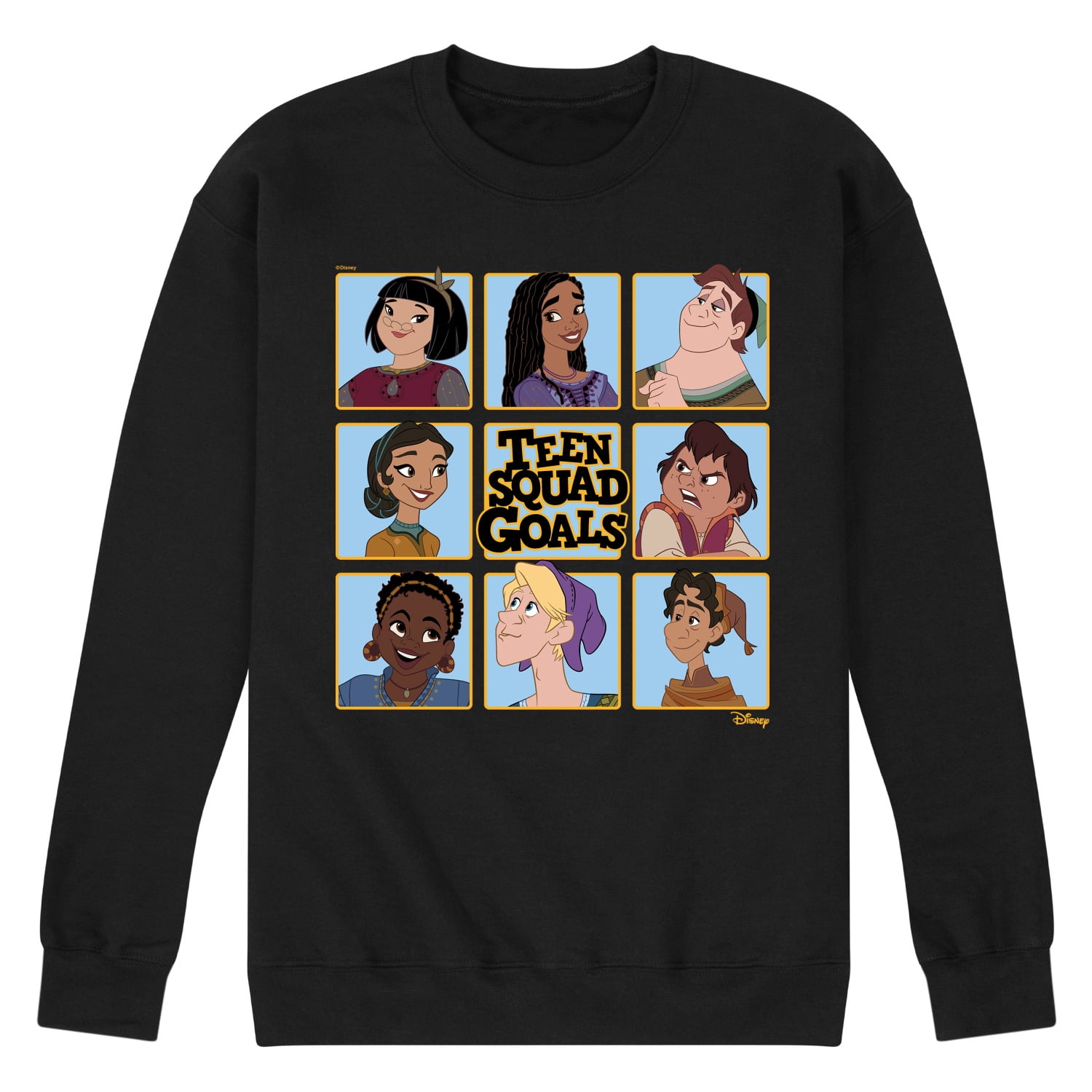 Disney Wish - Teen Squad Goals - Men's Crew Neck Fleece Pullover ...