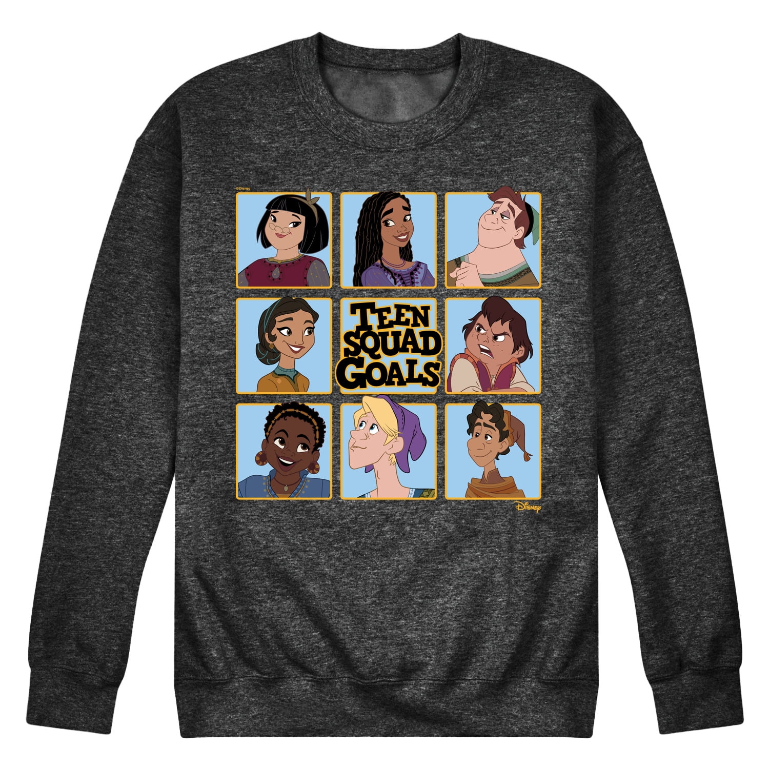 Disney Wish - Teen Squad Goals - Men's Crew Neck Fleece Pullover ...