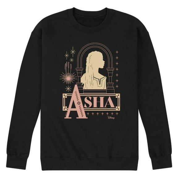 Disney Wish - The One Asha - Men's Crew Neck Fleece Pullover
