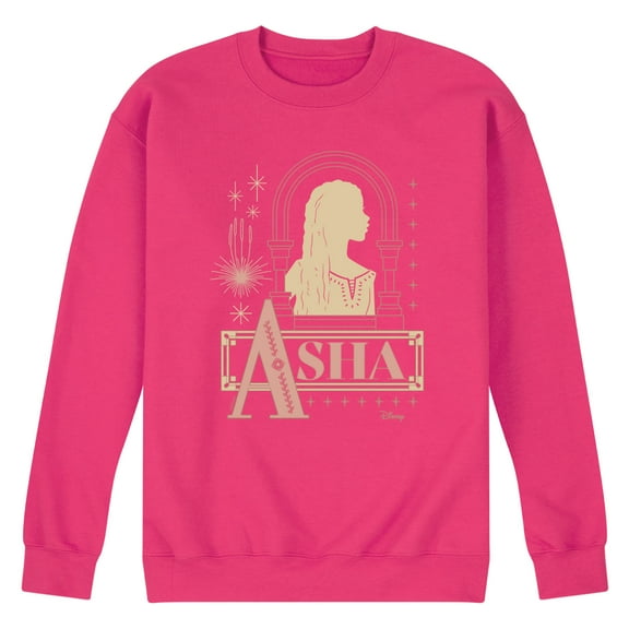 Disney Wish - The One Asha - Men's Crew Neck Fleece Pullover
