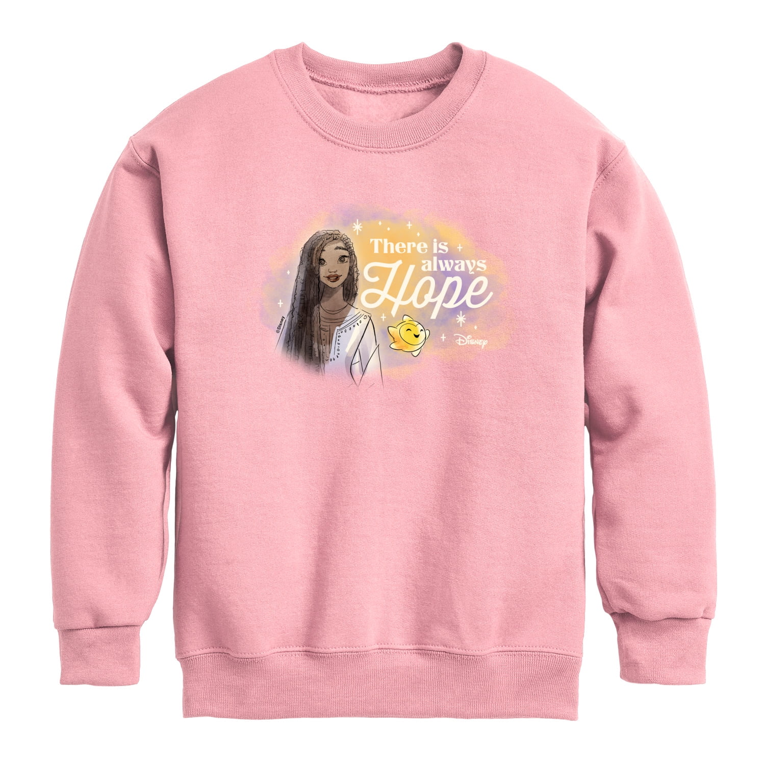 Disney - There Is Always Hope Graphic Long Sleeve Fleece Sweatshirt ...