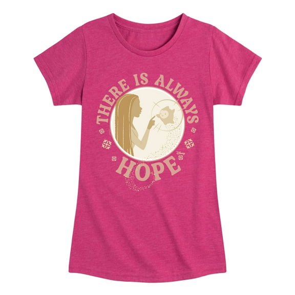 Disney Wish - There Is Always Hope - Toddler & Youth Girls Short Sleeve Graphic T-Shirt