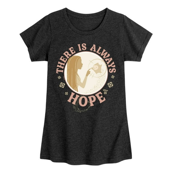 Disney Wish - There Is Always Hope - Toddler & Youth Girls Short Sleeve Graphic T-Shirt