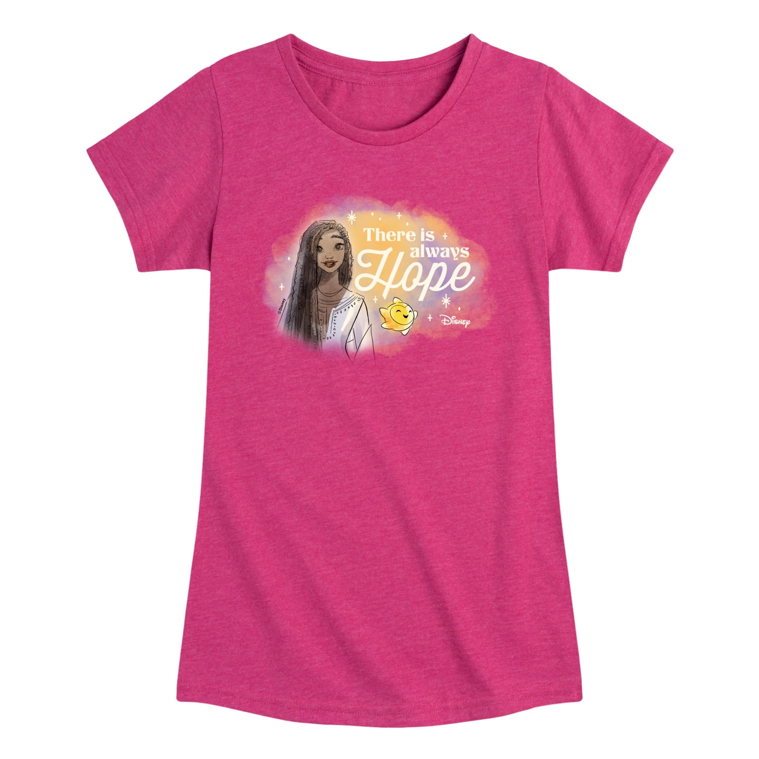 Disney Wish - There Is Always Hope - Toddler & Youth Girls Short Sleeve ...