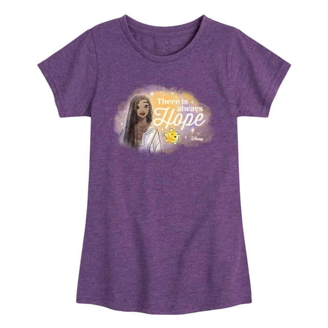 Disney Wish - There Is Always Hope - Toddler & Youth Girls Short Sleeve ...