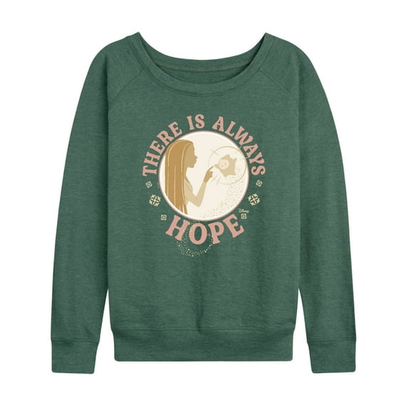 Disney Wish - There Is Always Hope - Women's Lightweight French Terry Long Sleeve Shirt