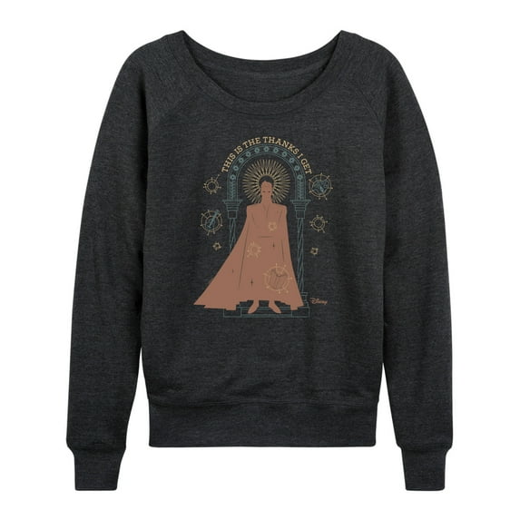 Disney Wish - This Is The Thanks I Get King - Women's Lightweight French Terry Long Sleeve Shirt