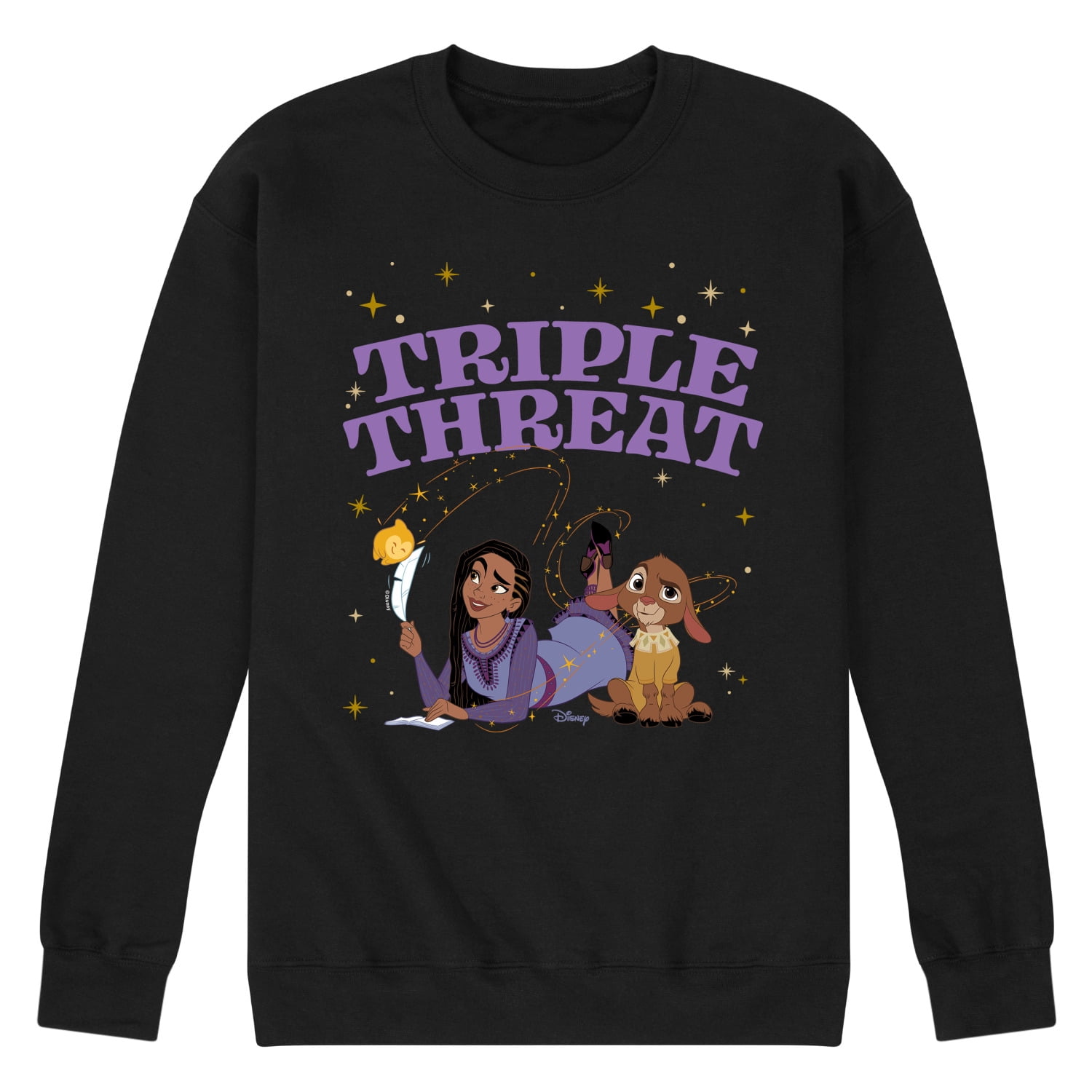 Disney Wish - Triple Threat Asha & Star - Men's Crew Neck Fleece ...