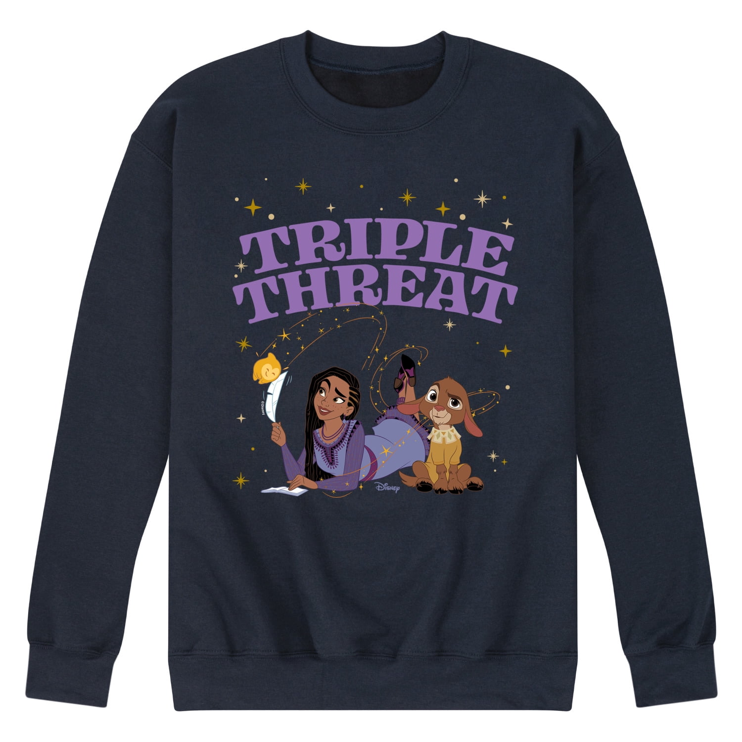 Disney Wish - Triple Threat Asha & Star - Men's Crew Neck Fleece ...