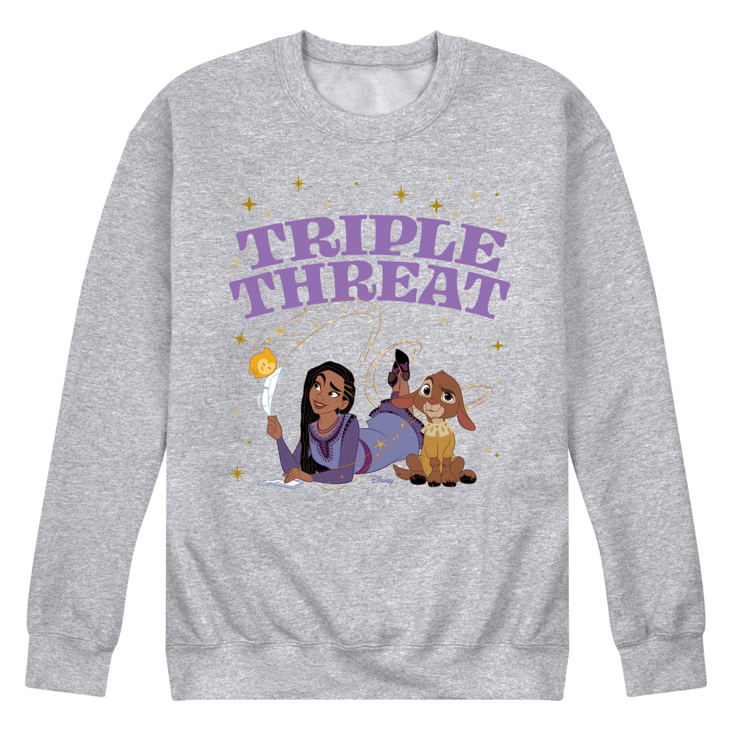 Disney Wish - Triple Threat Asha & Star - Men's Crew Neck Fleece ...