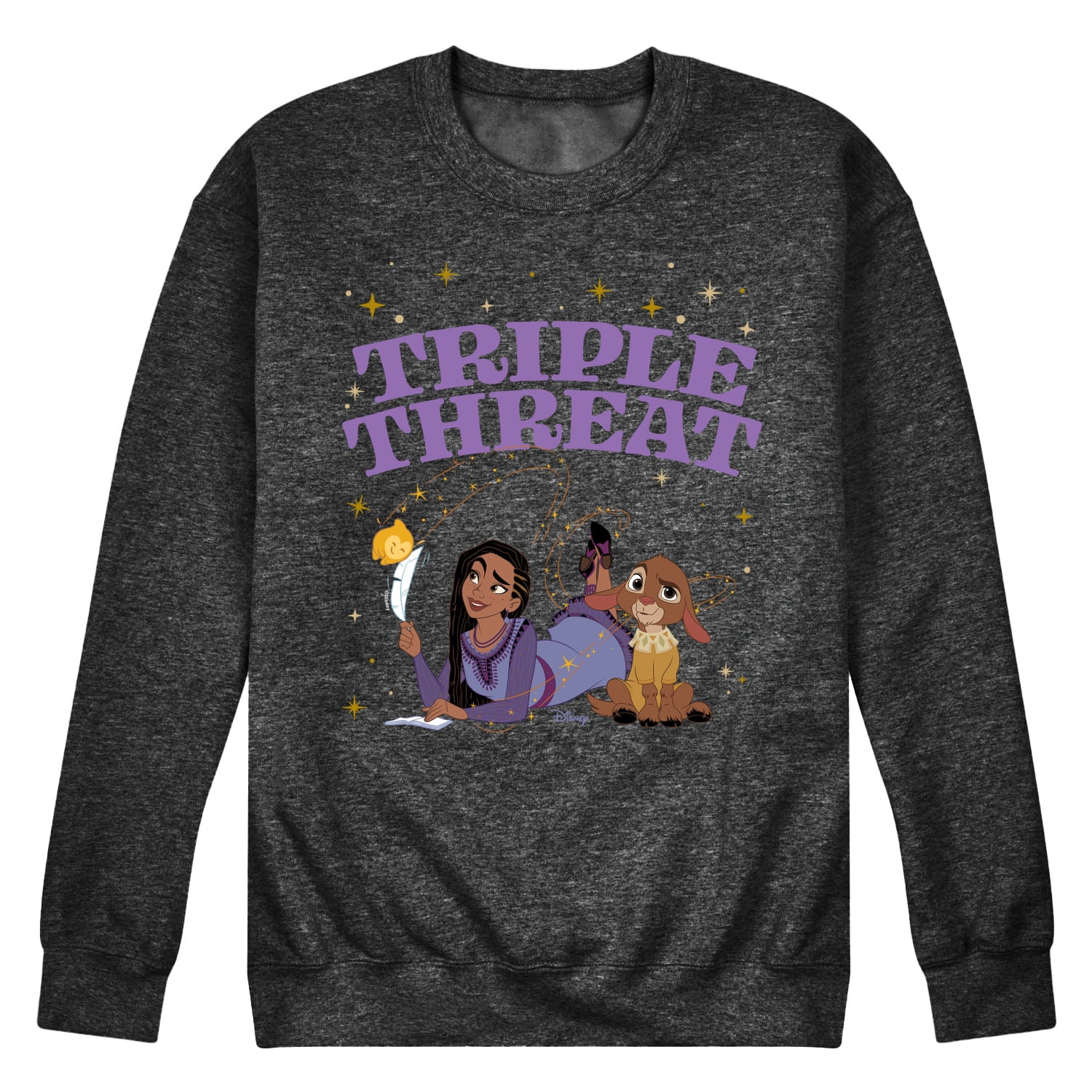 Disney Wish - Triple Threat Asha & Star - Men's Crew Neck Fleece ...