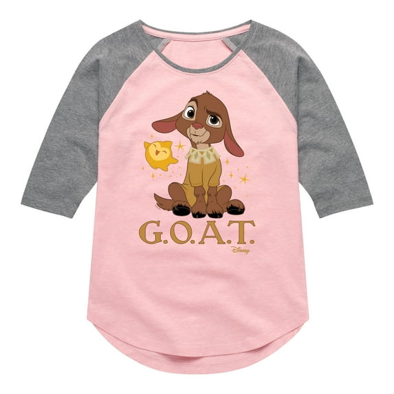 Disney Wish - Valentino Goat - Toddler & Youth Girls Raglan Graphic T-Shirt
