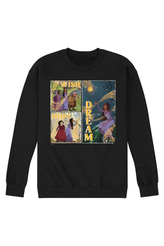 Wish - Wish Hope Dream - Men's Crew Neck Fleece Pullover