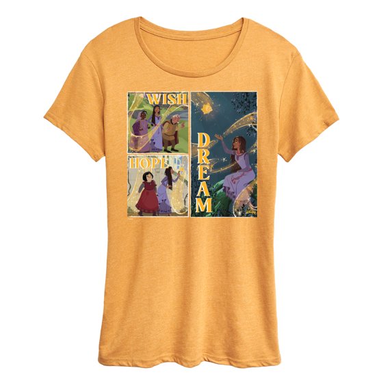 Disney Wish - Wish Hope Dream - Women's Short Sleeve Graphic T-Shirt