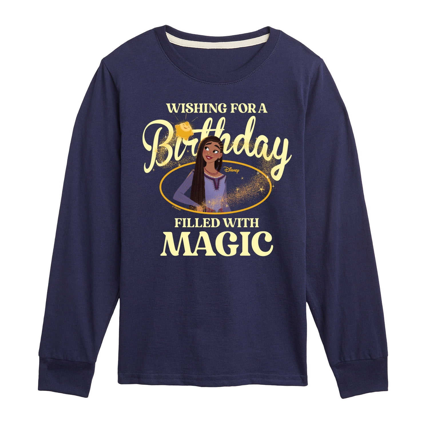Disney - Wish - Wishing Birthday - Toddler and Youth Long Sleeve T ...